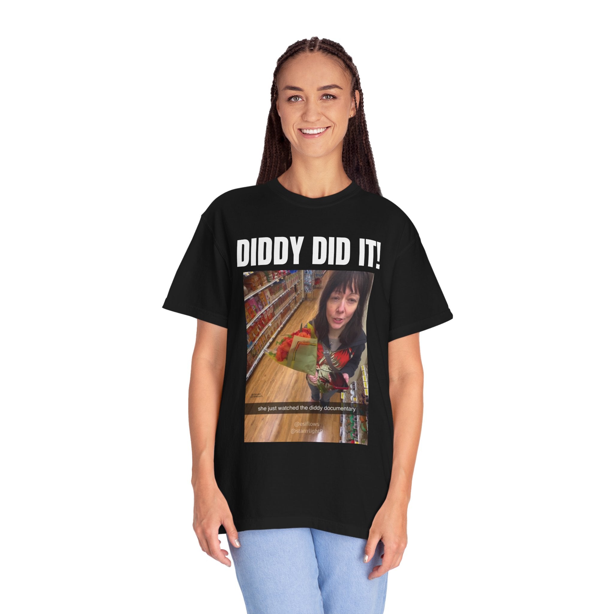 "DIDDY DID IT!" | ***[Graphic Tee]*** | EsiFlows x Starrrlight9 | Funny Viral DIDDY Anti-DIDDY T-Shirt