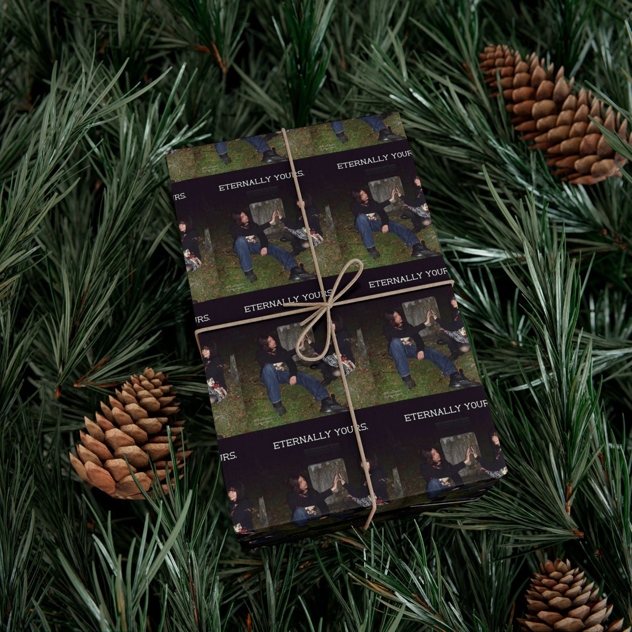 "ETERNALLY YOURS"  |  ***[Wrapping Paper]*** | Esi Starrrlight Radio | Cute Couples Gift Wrap Paper