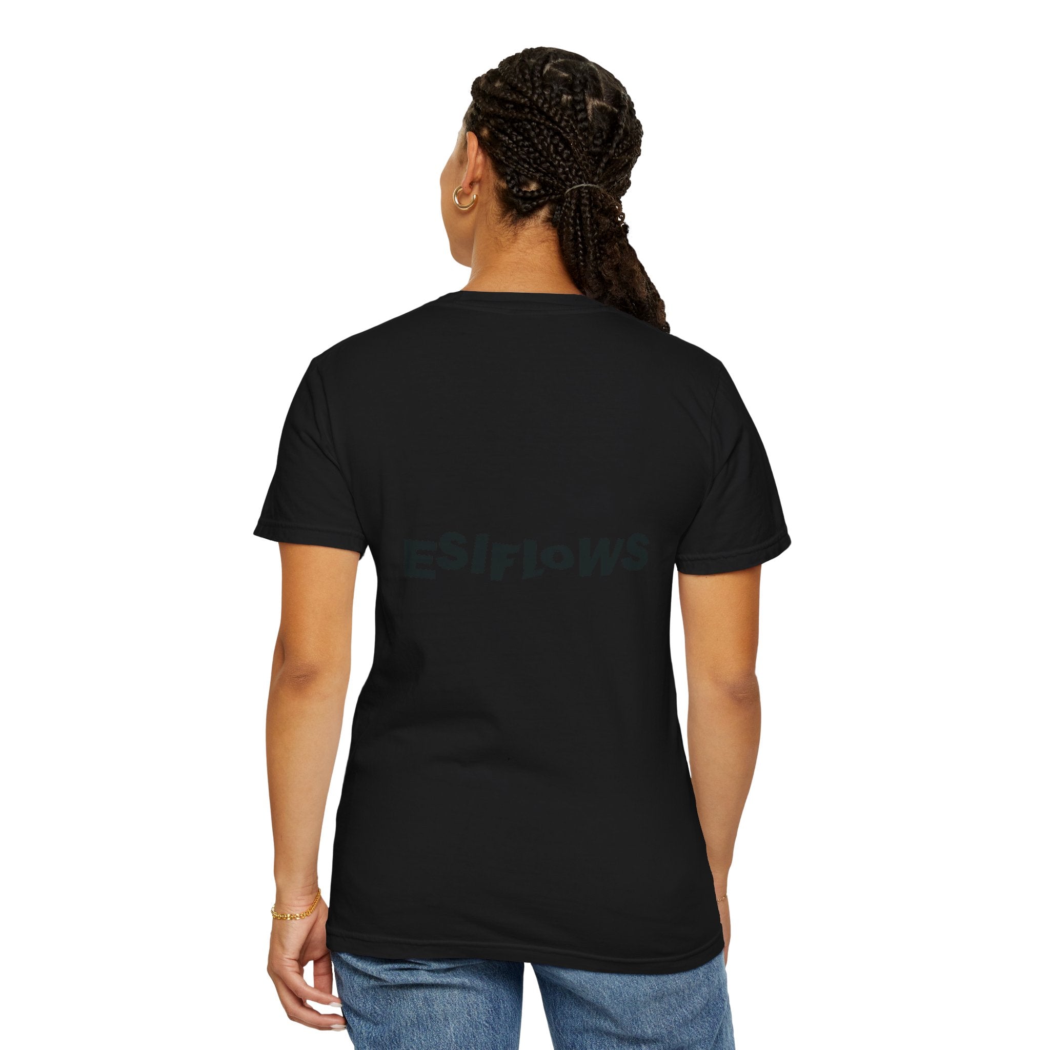 "ABORTION IS A HUMAN RIGHT"   |   ***[Graphic Tee]*** | Esi Starrrlight Radio x EsiFlows | Funny Abortion Unisex Garment-Dyed T-shirt