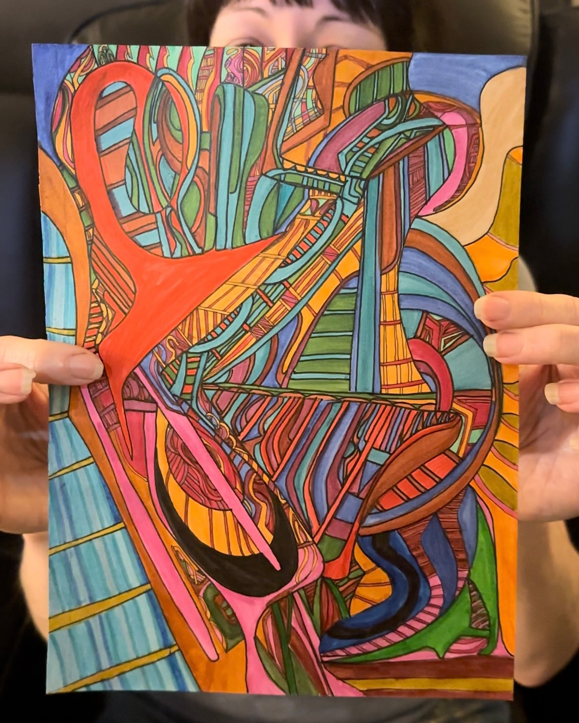 8.5” x 11” Custom Energy Art *Full Size; In Color* | Abstract Handmade Artisan Art