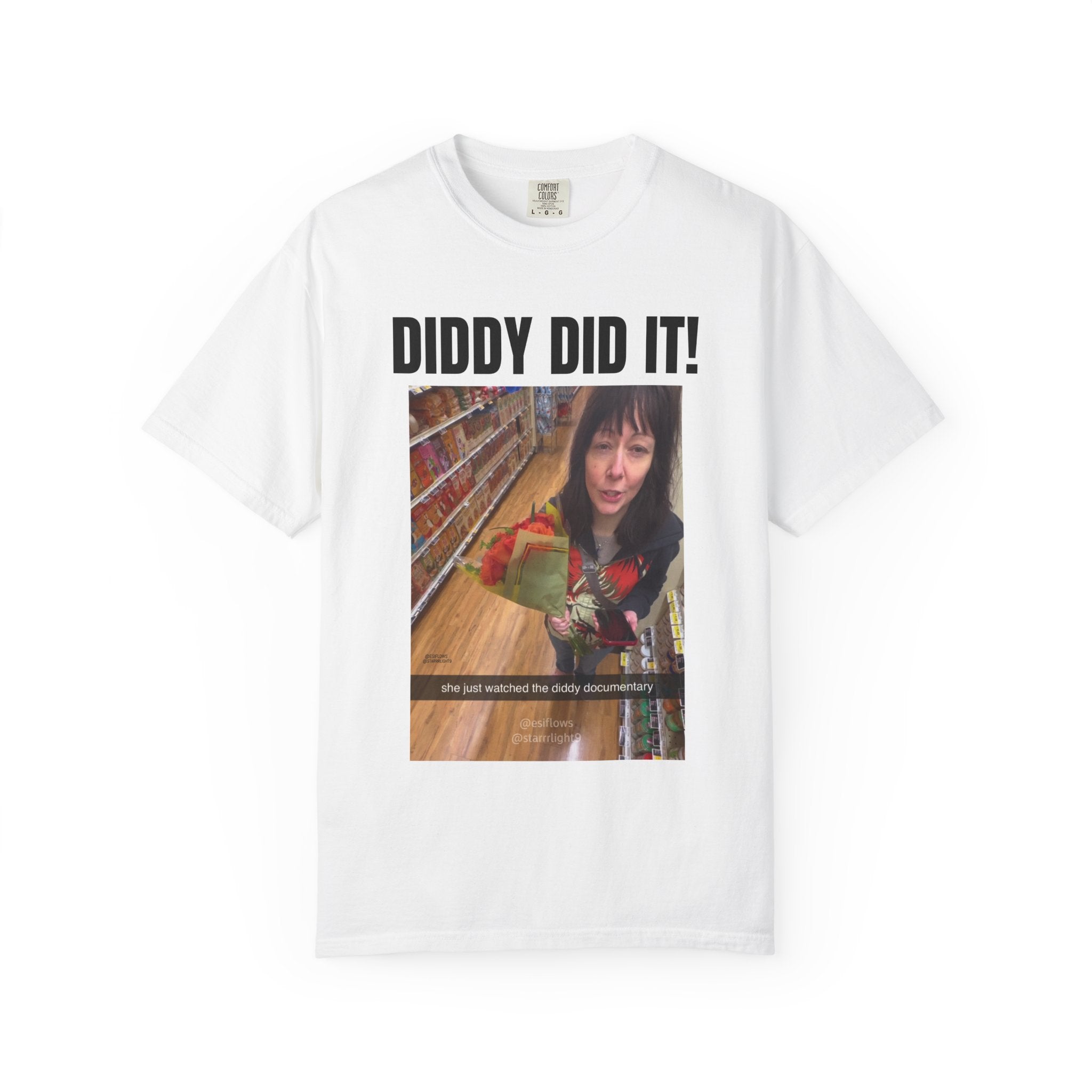 "DIDDY DID IT!" | ***[Graphic Tee]*** | EsiFlows x Starrrlight9 | Funny Viral DIDDY Anti-DIDDY T-Shirt