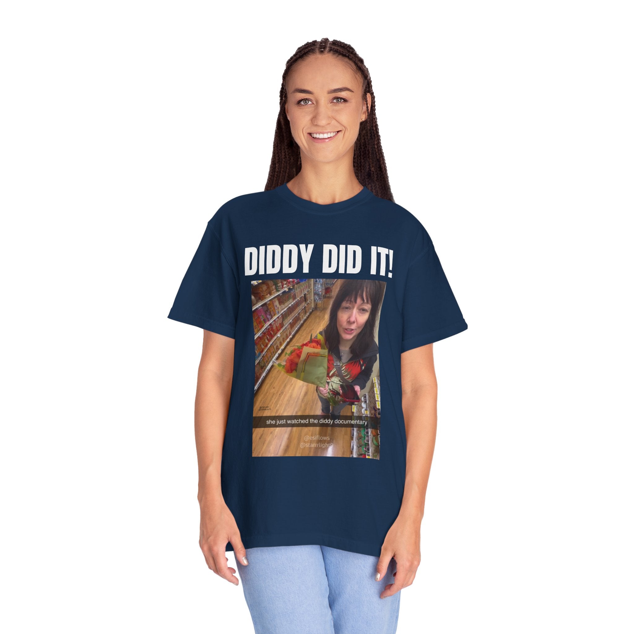 "DIDDY DID IT!" | ***[Graphic Tee]*** | EsiFlows x Starrrlight9 | Funny Viral DIDDY Anti-DIDDY T-Shirt