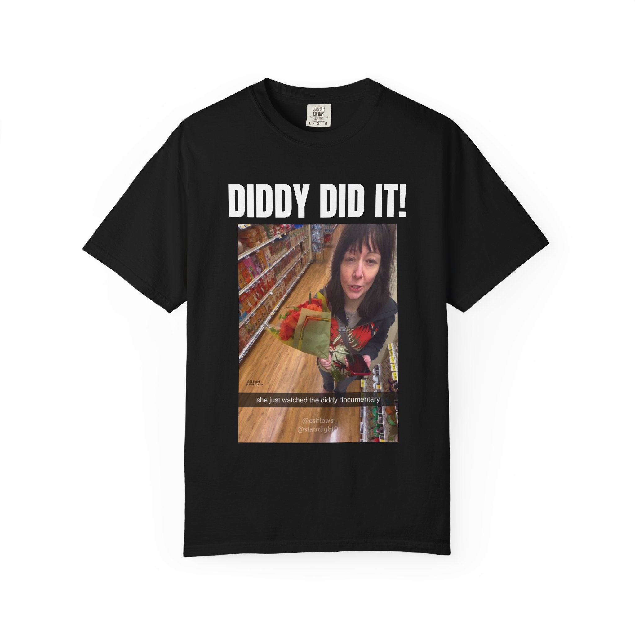 "DIDDY DID IT!" | ***[Graphic Tee]*** | EsiFlows x Starrrlight9 | Funny Viral DIDDY Anti-DIDDY T-Shirt