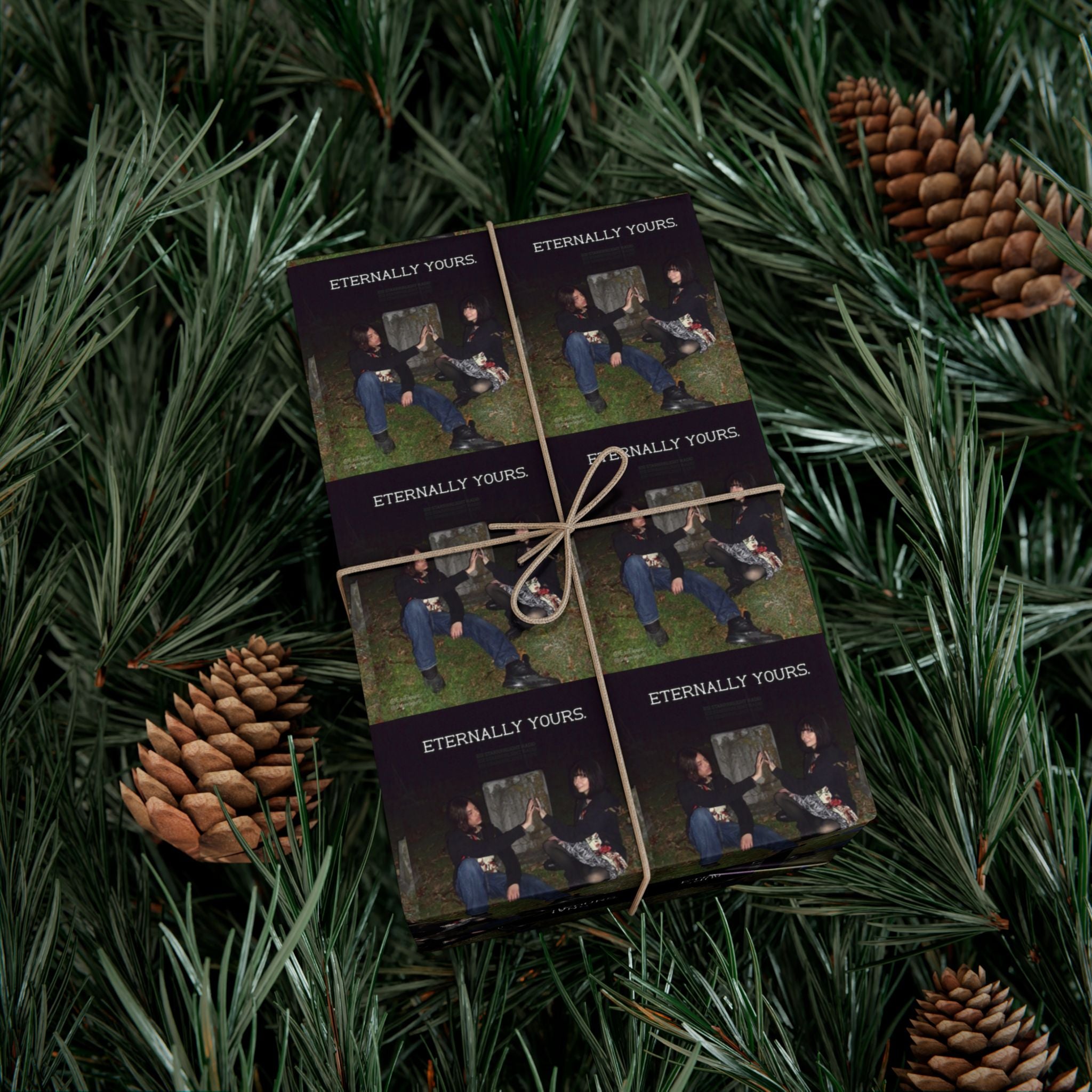 "ETERNALLY YOURS"  |  ***[Wrapping Paper]*** | Esi Starrrlight Radio | Cute Couples Gift Wrap Paper