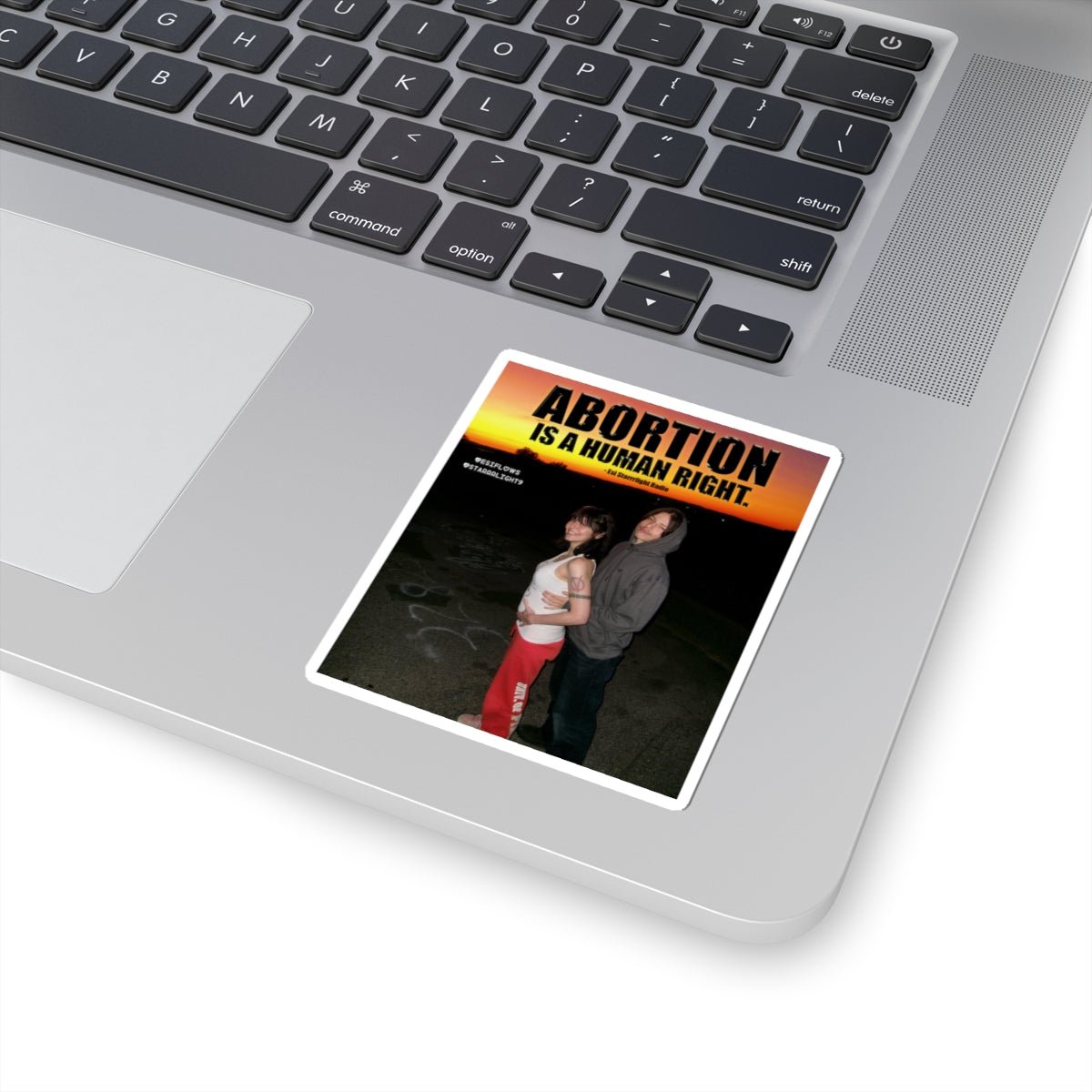 "ABORTION IS A HUMAN RIGHT" | ***[Sticker]*** | Esi Starrrlight Radio x EsiFlows | Bold Statement Comedy Stickers - EsiFlows