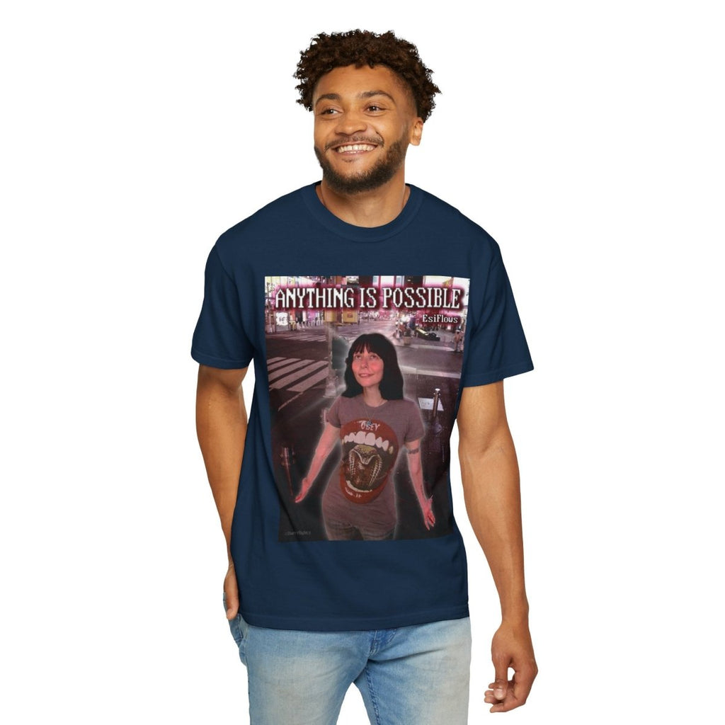 "Anything Is Possible" | ***[Graphic Tee]*** | EsiFlows | Surreal Dreamy Psychedelic Uplifting Unisex Garment - Dyed T-shirt - EsiFlows
