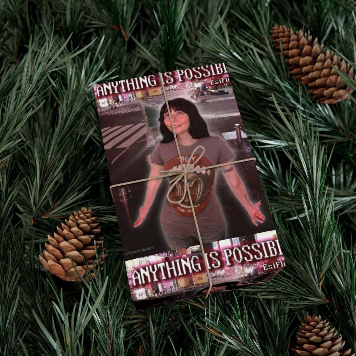 "ANYTHING IS POSSIBLE" | ***[Wrapping Paper]*** | EsiFlows | Inspirational Gift Wrap Paper - EsiFlows