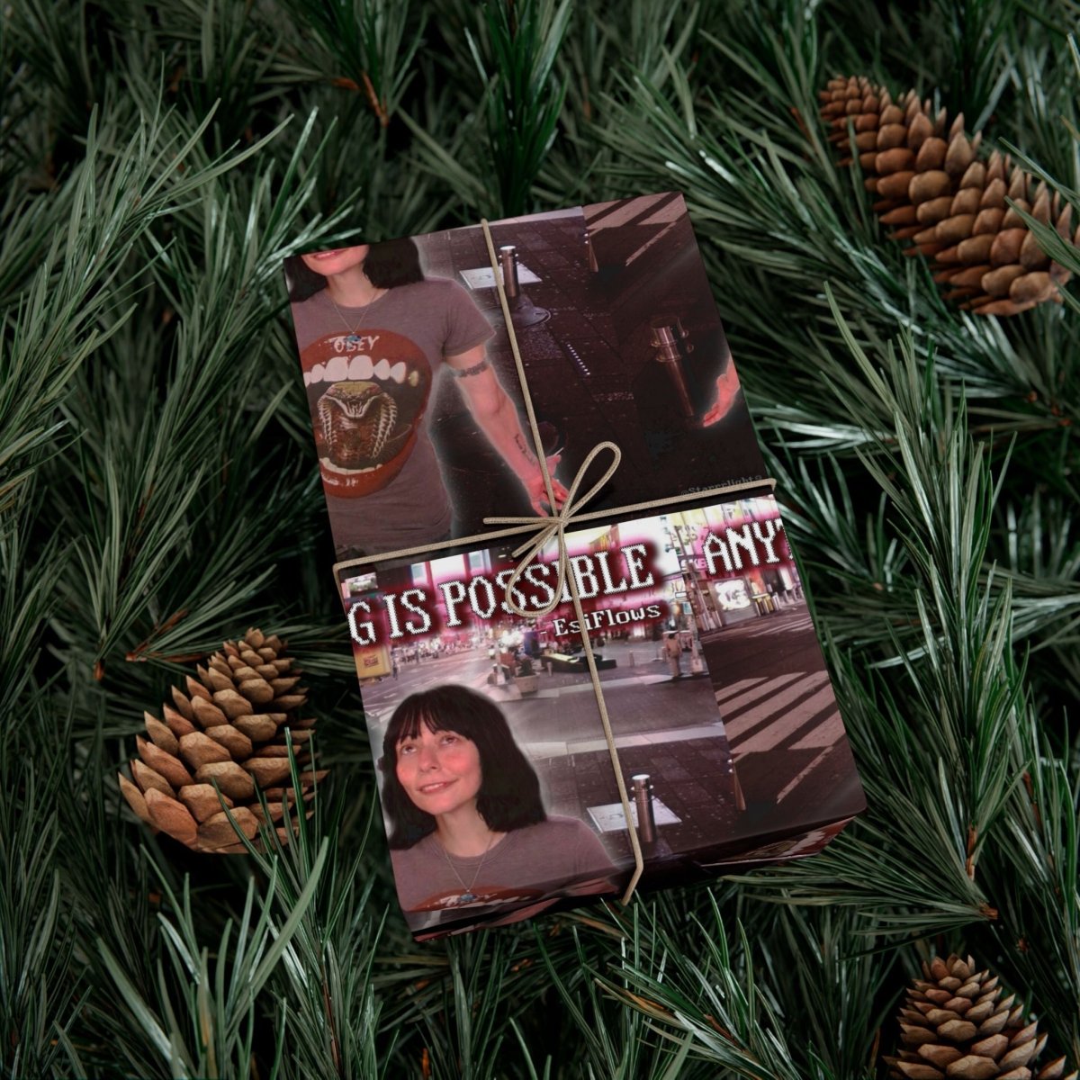 "ANYTHING IS POSSIBLE" | ***[Wrapping Paper]*** | EsiFlows | Inspirational Gift Wrap Paper - EsiFlows