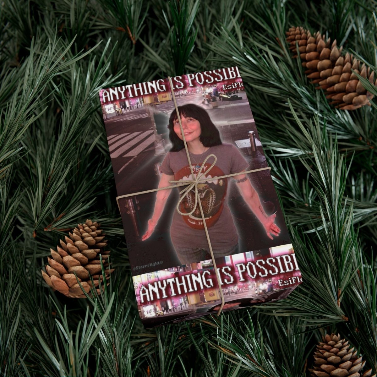 "ANYTHING IS POSSIBLE" | ***[Wrapping Paper]*** | EsiFlows | Inspirational Gift Wrap Paper - EsiFlows