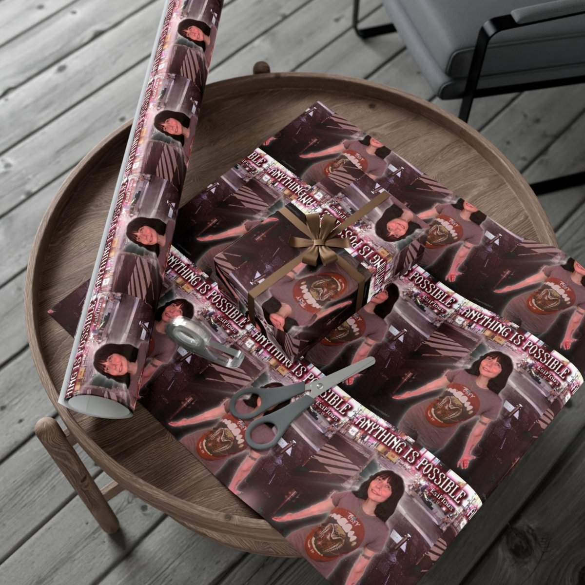 "ANYTHING IS POSSIBLE" | ***[Wrapping Paper]*** | EsiFlows | Inspirational Gift Wrap Paper - EsiFlows