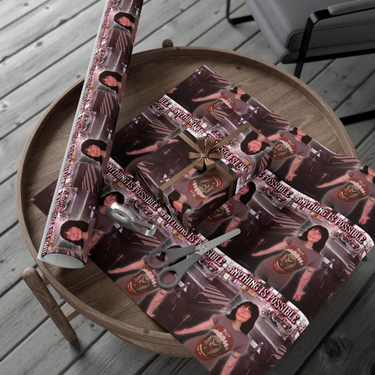 "ANYTHING IS POSSIBLE" | ***[Wrapping Paper]*** | EsiFlows | Inspirational Gift Wrap Paper - EsiFlows