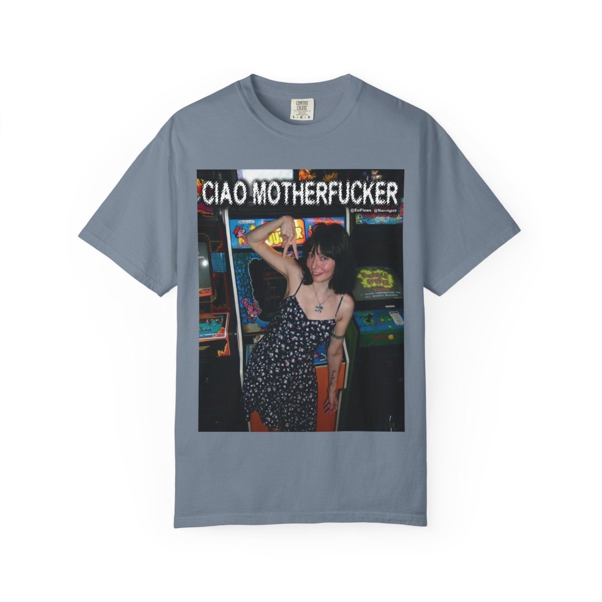"Ciao Motherfucker - Arcade" | ***[Graphic Tee]*** | EsiFlows | Beautiful Fashion Model Aesthetic Arcade Tee Shirt - EsiFlows