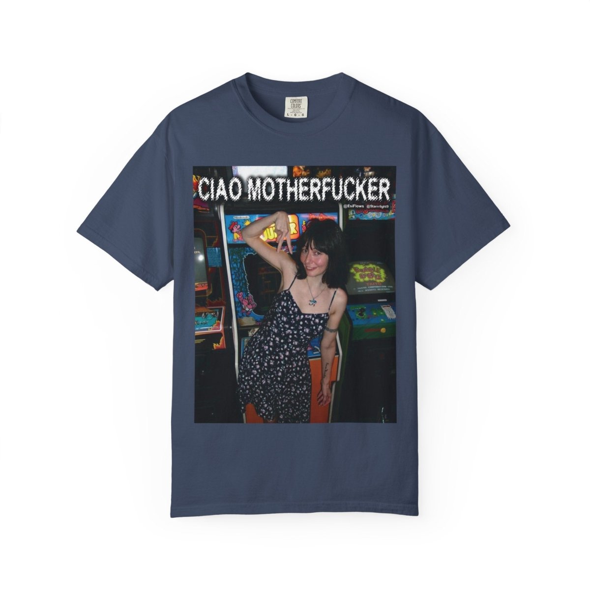 "Ciao Motherfucker - Arcade" | ***[Graphic Tee]*** | EsiFlows | Beautiful Fashion Model Aesthetic Arcade Tee Shirt - EsiFlows