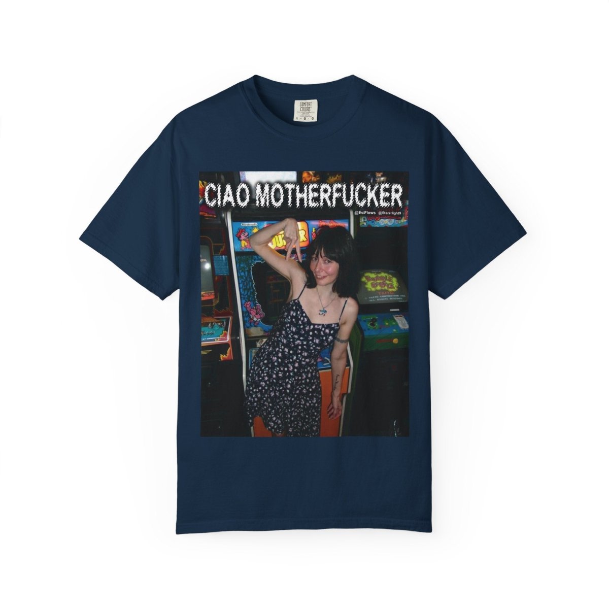 "Ciao Motherfucker - Arcade" | ***[Graphic Tee]*** | EsiFlows | Beautiful Fashion Model Aesthetic Arcade Tee Shirt - EsiFlows