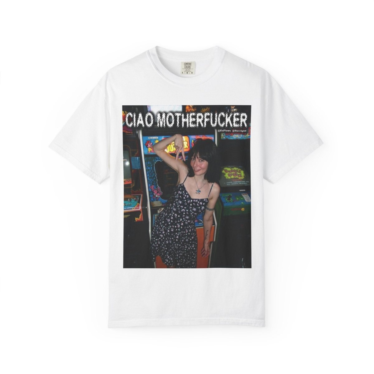 "Ciao Motherfucker - Arcade" | ***[Graphic Tee]*** | EsiFlows | Beautiful Fashion Model Aesthetic Arcade Tee Shirt - EsiFlows