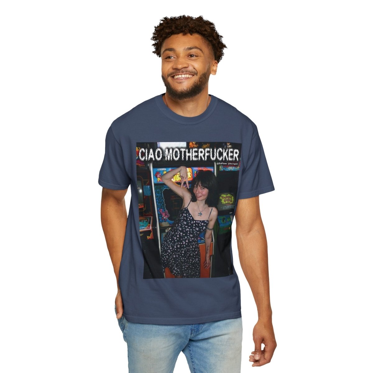 "Ciao Motherfucker - Arcade" | ***[Graphic Tee]*** | EsiFlows | Beautiful Fashion Model Aesthetic Arcade Tee Shirt - EsiFlows