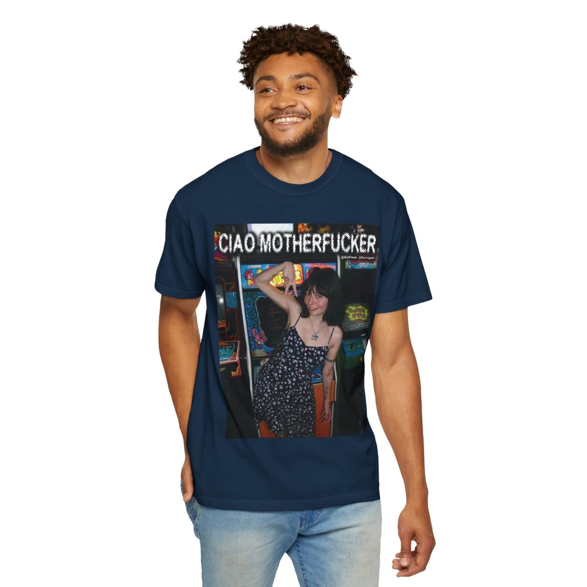 "Ciao Motherfucker - Arcade" | ***[Graphic Tee]*** | EsiFlows | Beautiful Fashion Model Aesthetic Arcade Tee Shirt - EsiFlows