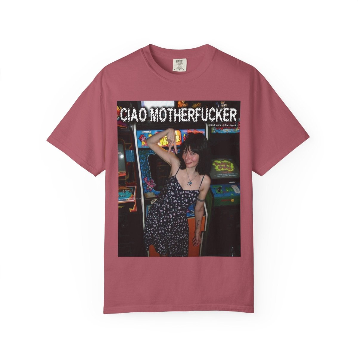 "Ciao Motherfucker - Arcade" | ***[Graphic Tee]*** | EsiFlows | Beautiful Fashion Model Aesthetic Arcade Tee Shirt - EsiFlows