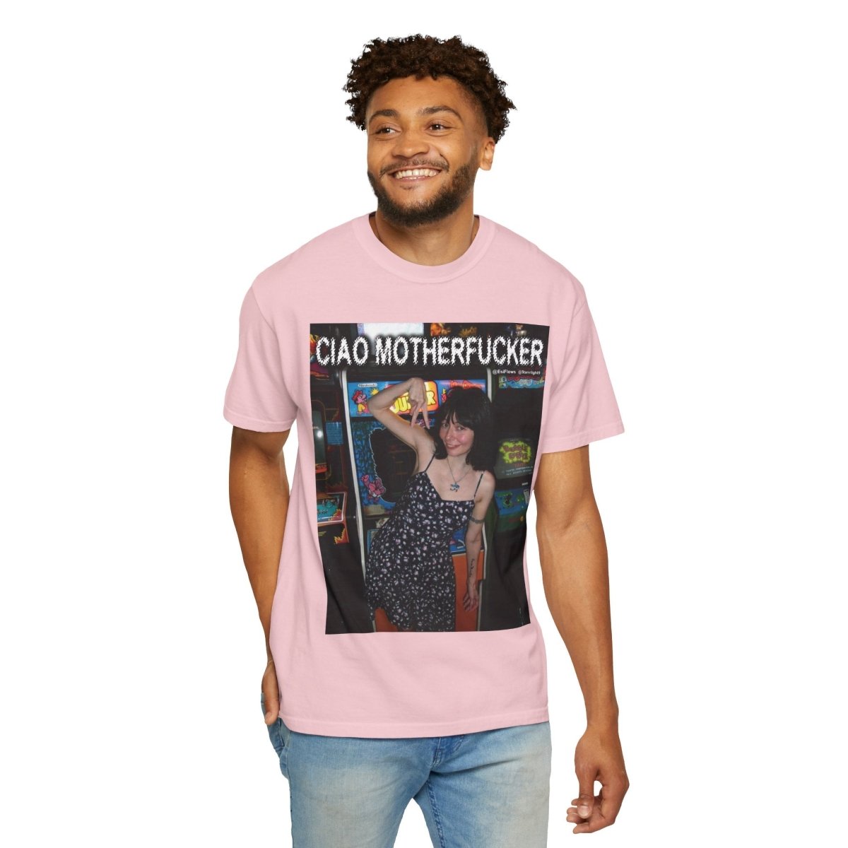 "Ciao Motherfucker - Arcade" | ***[Graphic Tee]*** | EsiFlows | Beautiful Fashion Model Aesthetic Arcade Tee Shirt - EsiFlows