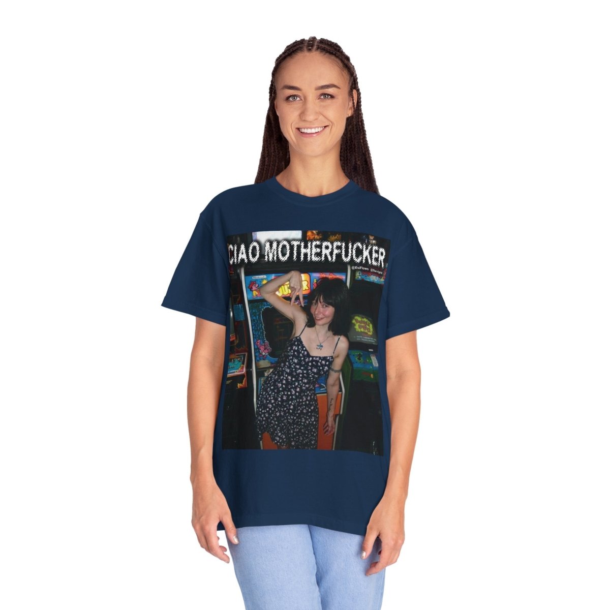 "Ciao Motherfucker - Arcade" | ***[Graphic Tee]*** | EsiFlows | Beautiful Fashion Model Aesthetic Arcade Tee Shirt - EsiFlows