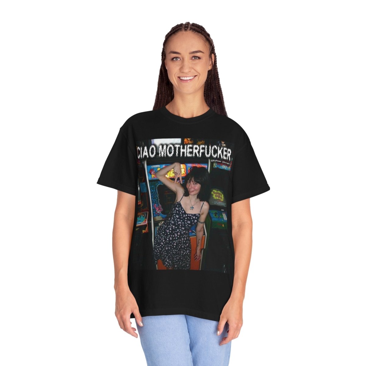 "Ciao Motherfucker - Arcade" | ***[Graphic Tee]*** | EsiFlows | Beautiful Fashion Model Aesthetic Arcade Tee Shirt - EsiFlows