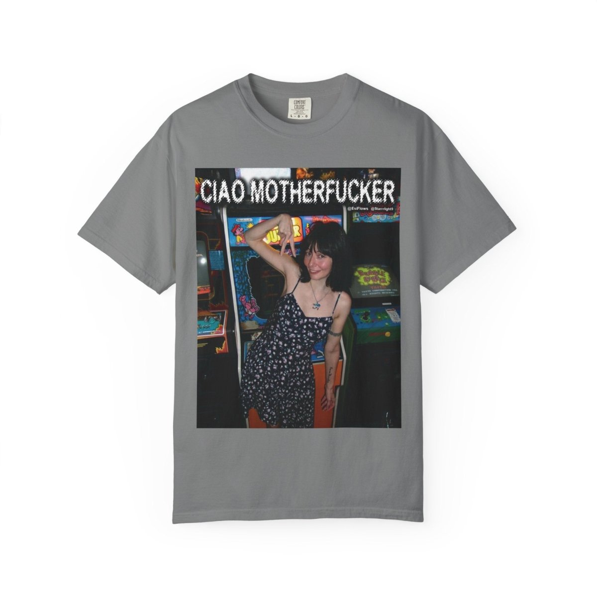 "Ciao Motherfucker - Arcade" | ***[Graphic Tee]*** | EsiFlows | Beautiful Fashion Model Aesthetic Arcade Tee Shirt - EsiFlows