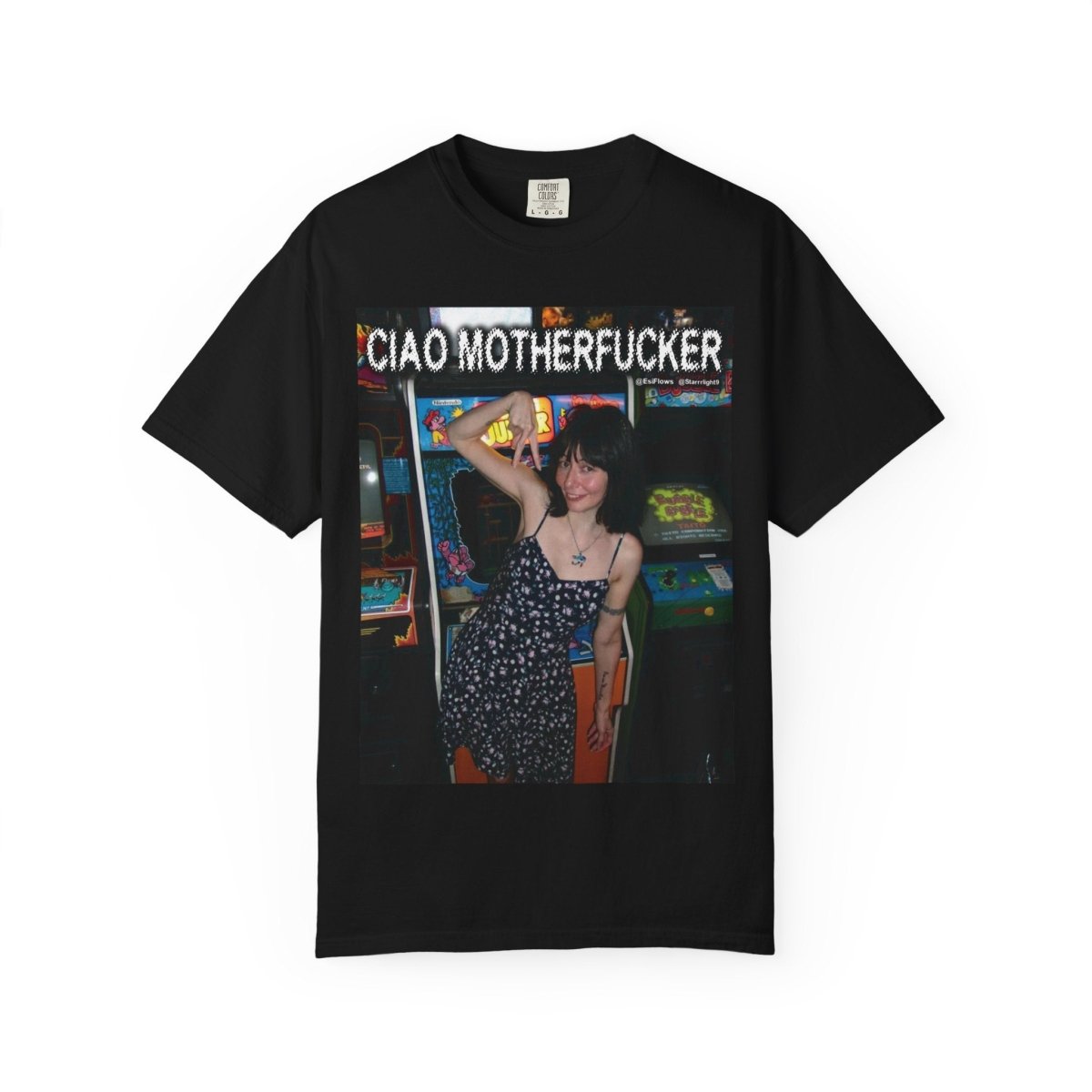 "Ciao Motherfucker - Arcade" | ***[Graphic Tee]*** | EsiFlows | Beautiful Fashion Model Aesthetic Arcade Tee Shirt - EsiFlows