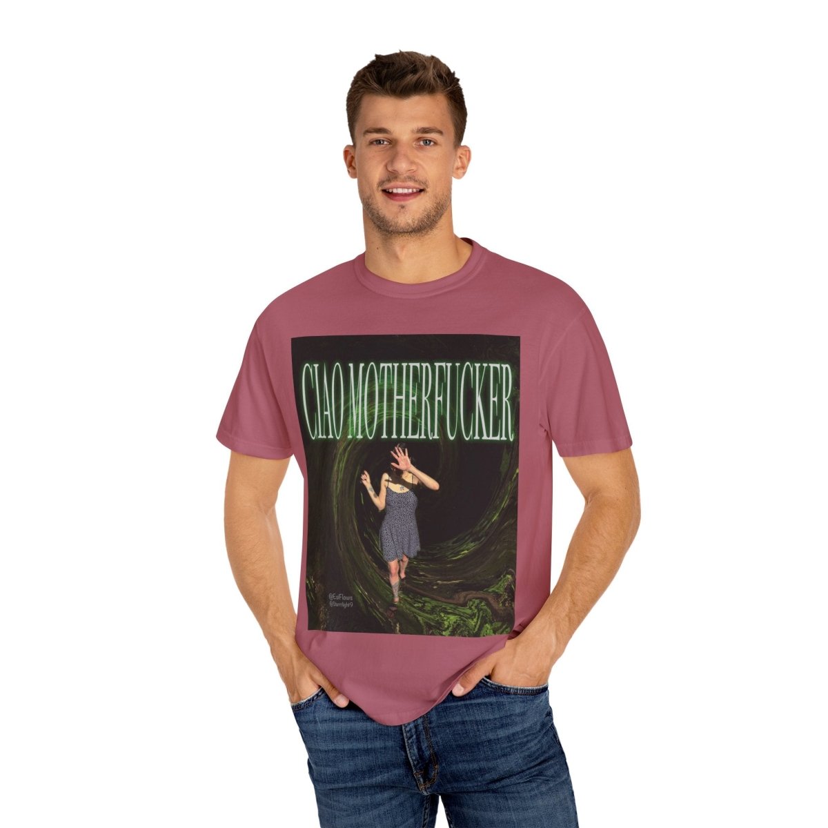 "Ciao Motherfucker - Faded Forest 2" | ***[Graphic Tee]*** | EsiFlows | Beautiful Fashion Model Aesthetic Arcade Tee Shirt - EsiFlows