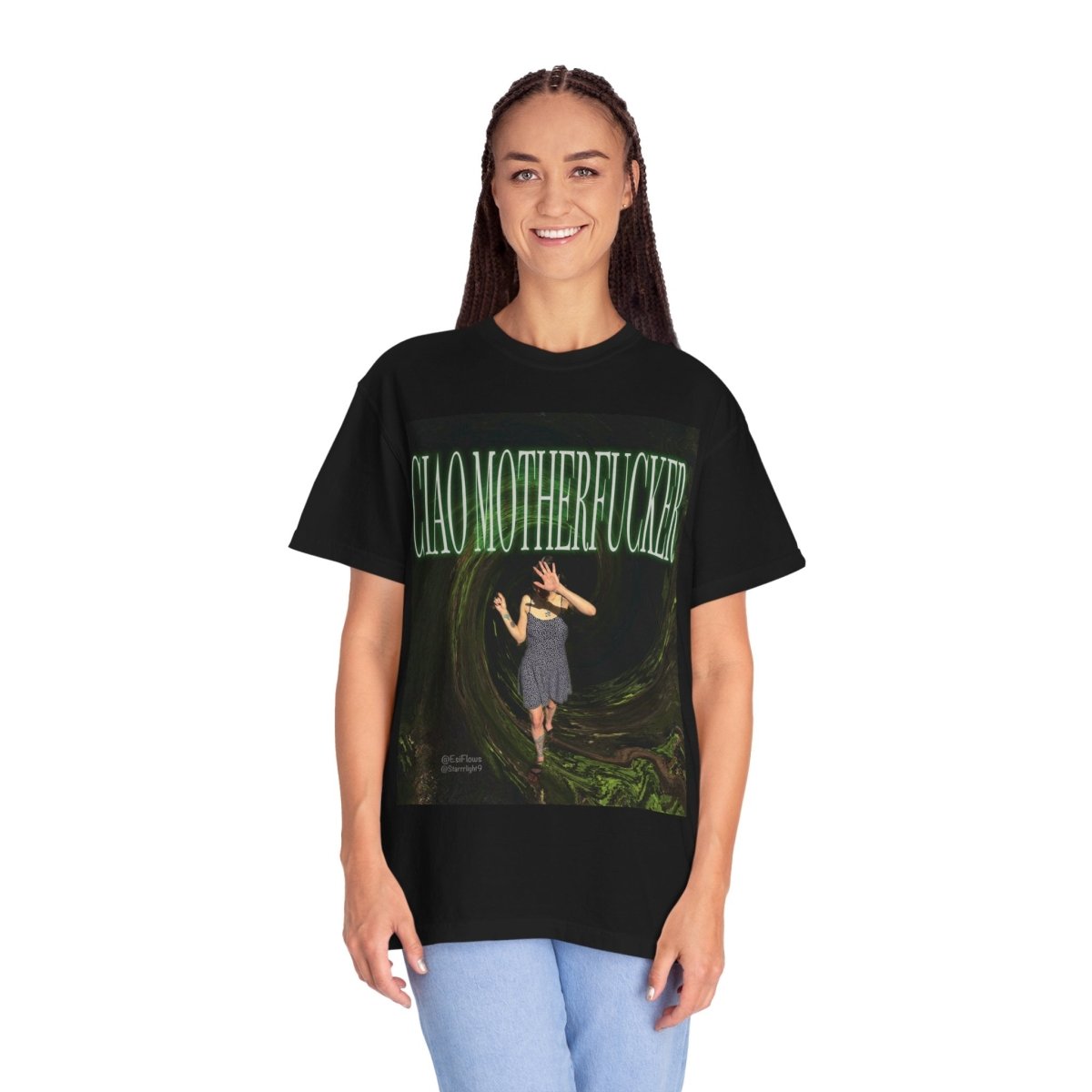 "Ciao Motherfucker - Faded Forest 2" | ***[Graphic Tee]*** | EsiFlows | Beautiful Fashion Model Aesthetic Arcade Tee Shirt - EsiFlows