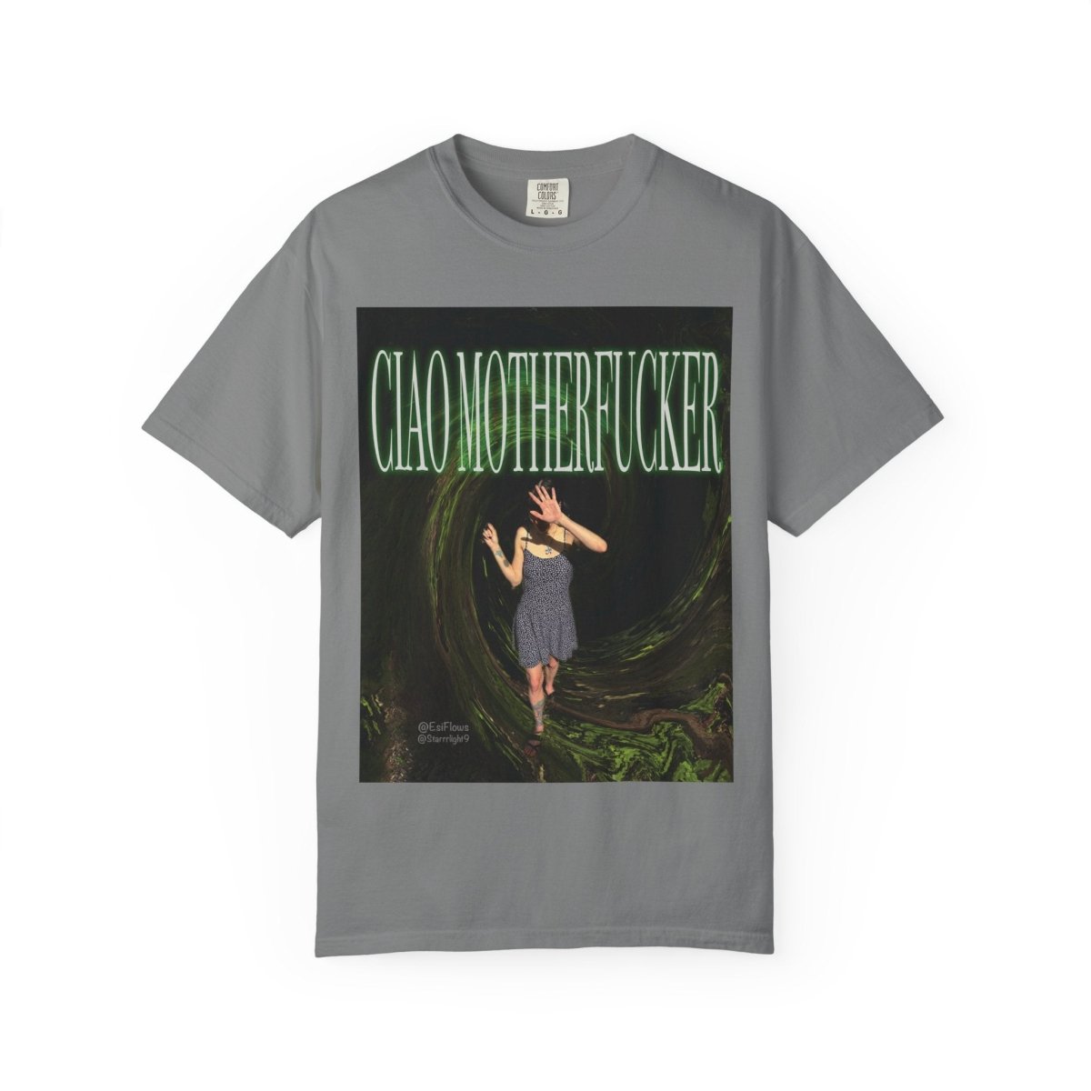 "Ciao Motherfucker - Faded Forest 2" | ***[Graphic Tee]*** | EsiFlows | Beautiful Fashion Model Aesthetic Arcade Tee Shirt - EsiFlows