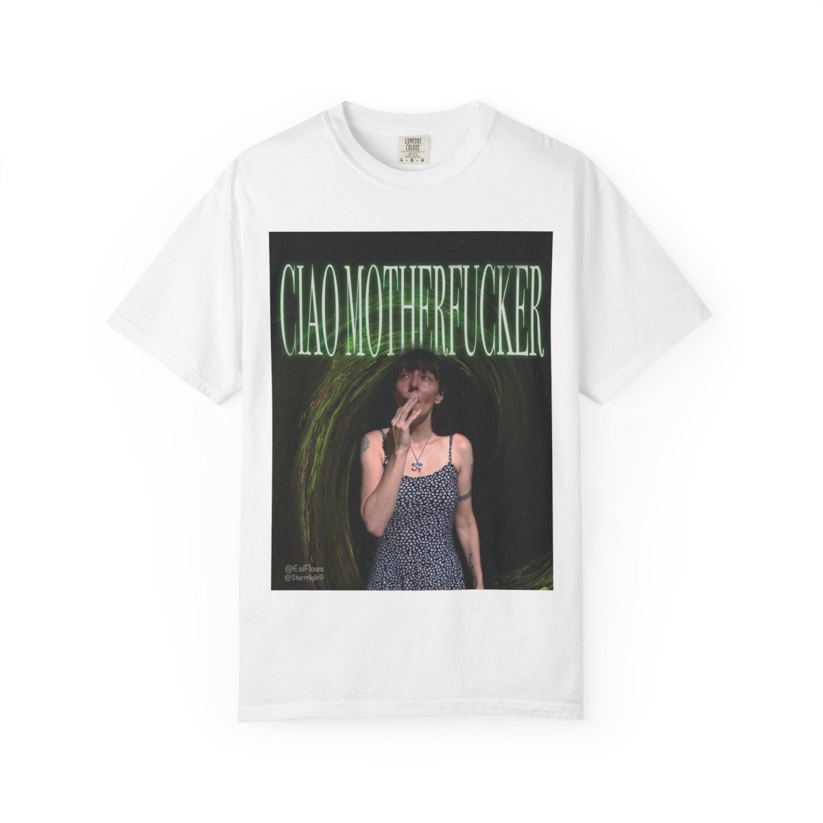 "Ciao Motherfucker - Faded Forest" | ***[Graphic Tee]*** | EsiFlows | Surreal 420 Trippy Dope Fashion Dreamy Unisex Garment - Dyed T-shirt - EsiFlows