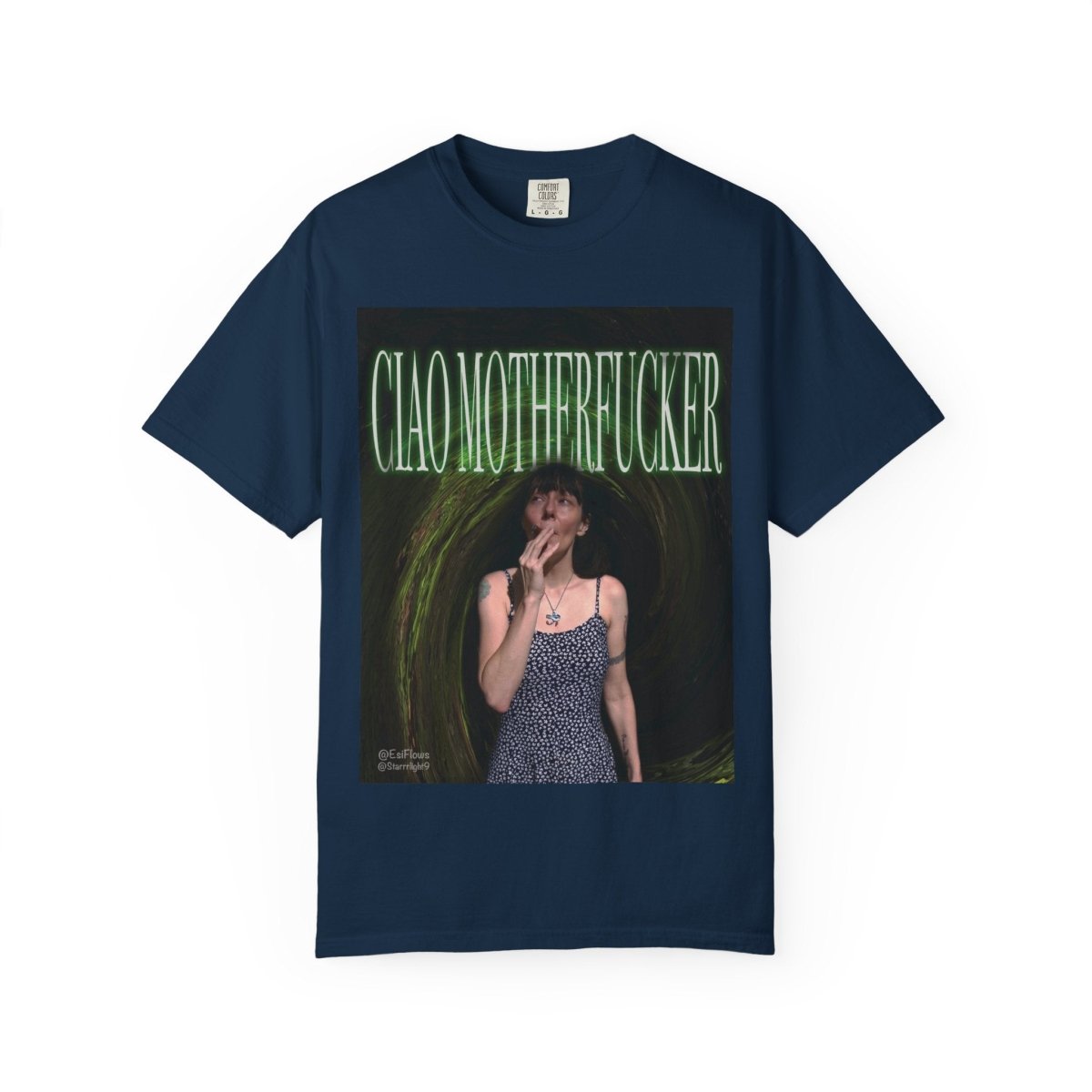 "Ciao Motherfucker - Faded Forest" | ***[Graphic Tee]*** | EsiFlows | Surreal 420 Trippy Dope Fashion Dreamy Unisex Garment - Dyed T-shirt - EsiFlows