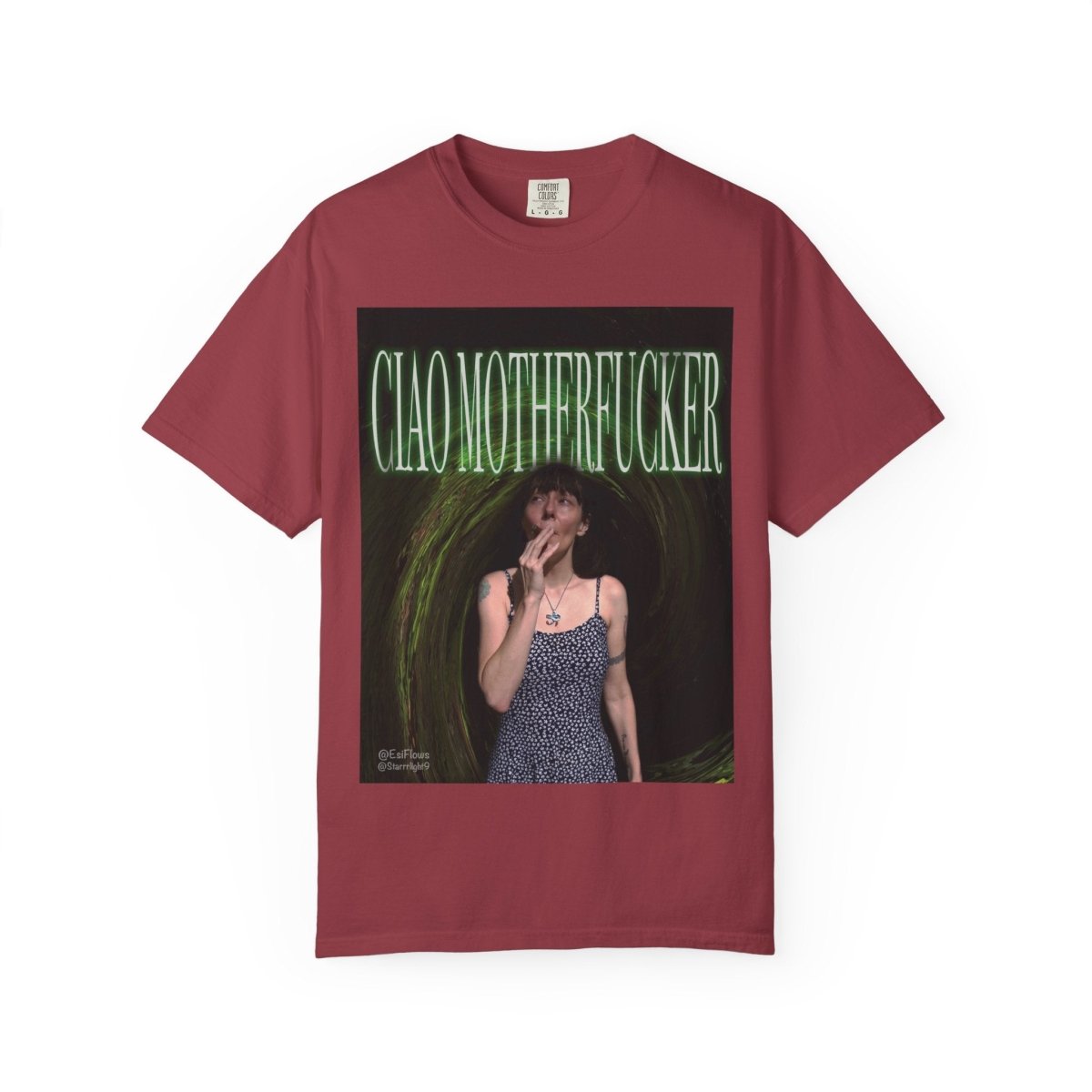 "Ciao Motherfucker - Faded Forest" | ***[Graphic Tee]*** | EsiFlows | Surreal 420 Trippy Dope Fashion Dreamy Unisex Garment - Dyed T-shirt - EsiFlows