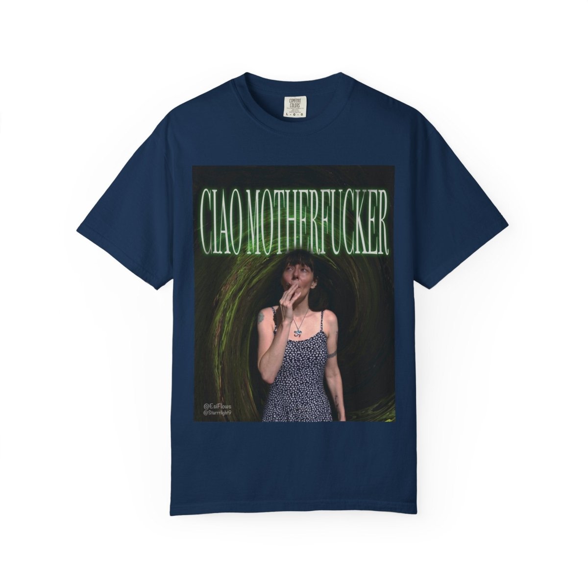 "Ciao Motherfucker - Faded Forest" | ***[Graphic Tee]*** | EsiFlows | Surreal 420 Trippy Dope Fashion Dreamy Unisex Garment - Dyed T-shirt - EsiFlows