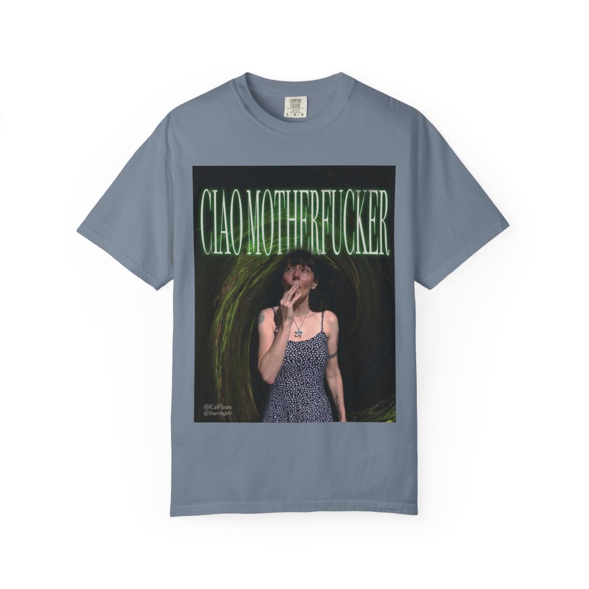 "Ciao Motherfucker - Faded Forest" | ***[Graphic Tee]*** | EsiFlows | Surreal 420 Trippy Dope Fashion Dreamy Unisex Garment - Dyed T-shirt - EsiFlows