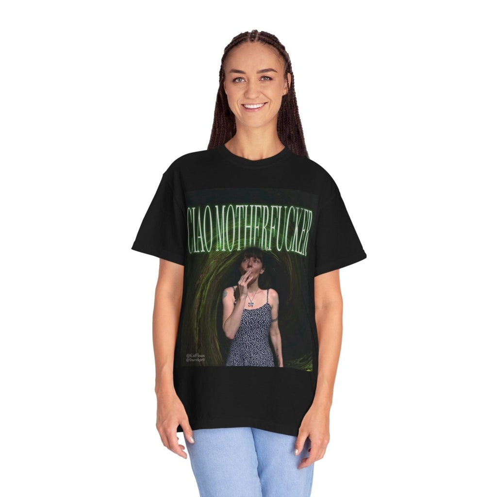 "Ciao Motherfucker - Faded Forest" | ***[Graphic Tee]*** | EsiFlows | Surreal 420 Trippy Dope Fashion Dreamy Unisex Garment - Dyed T-shirt - EsiFlows