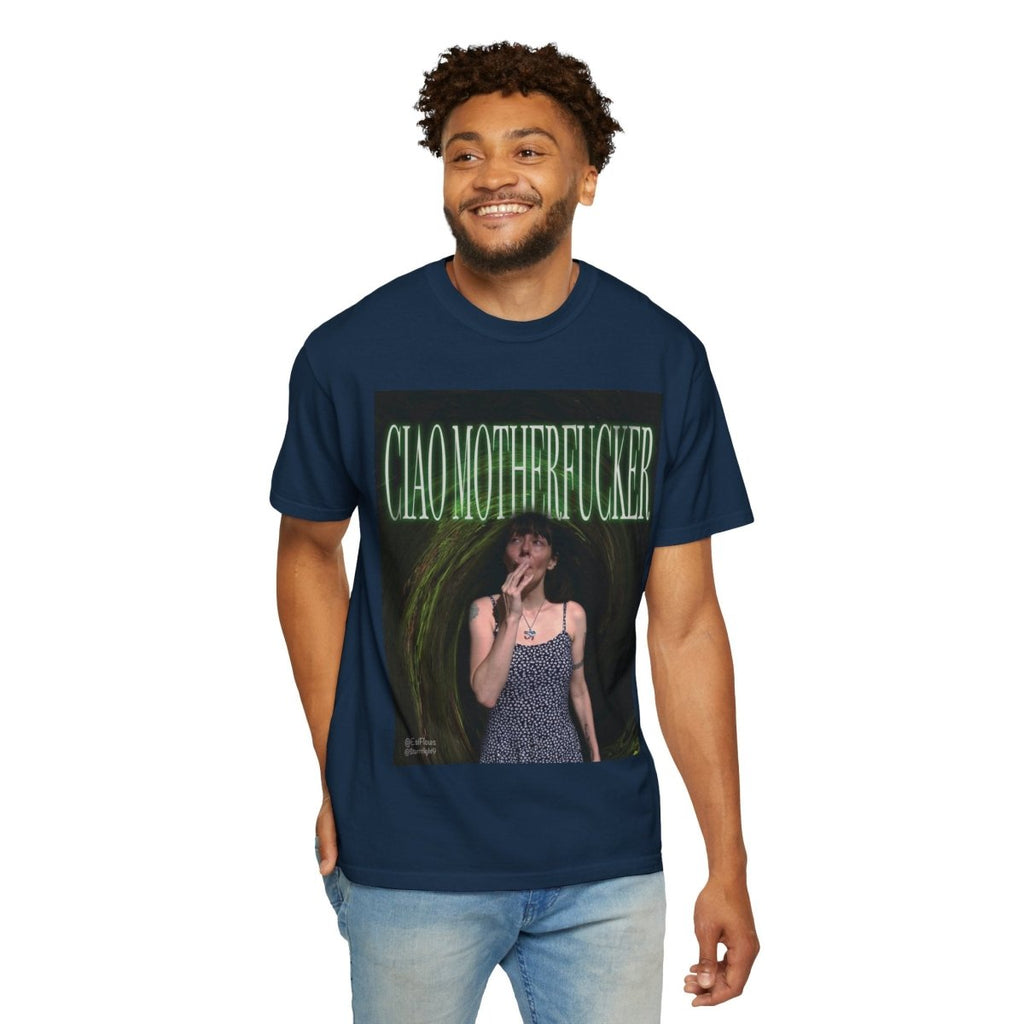 "Ciao Motherfucker - Faded Forest" | ***[Graphic Tee]*** | EsiFlows | Surreal 420 Trippy Dope Fashion Dreamy Unisex Garment - Dyed T-shirt - EsiFlows