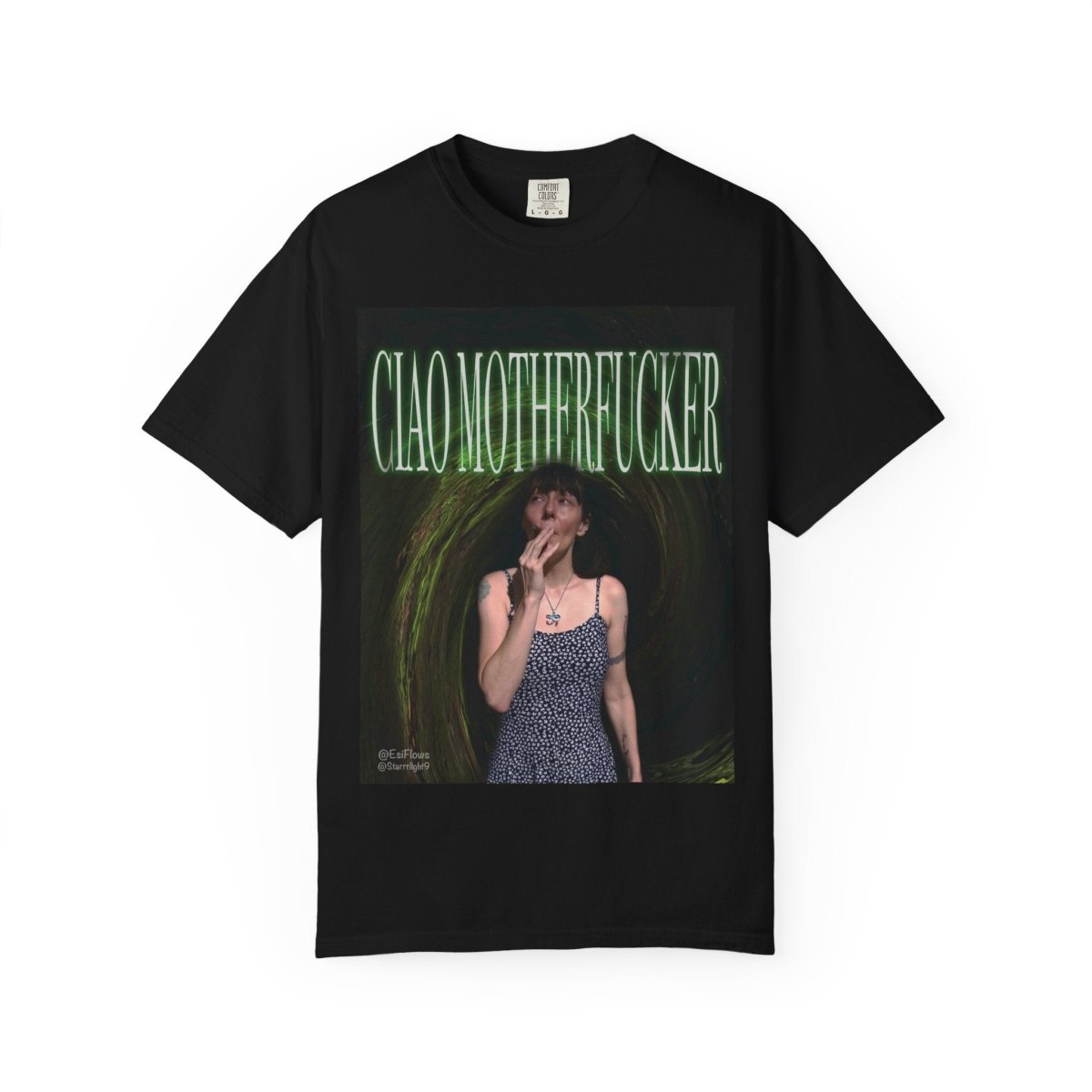 "Ciao Motherfucker - Faded Forest" | ***[Graphic Tee]*** | EsiFlows | Surreal 420 Trippy Dope Fashion Dreamy Unisex Garment - Dyed T-shirt - EsiFlows