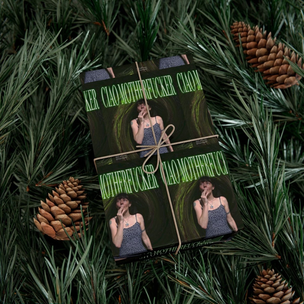 "Ciao Motherfucker - Faded Forest" | ***[Wrapping Paper]*** | EsiFlows | Dope Trippy 420 Psychedelic Gift Wrap Paper - EsiFlows