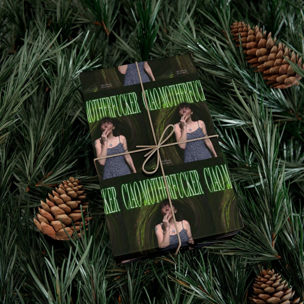 "Ciao Motherfucker - Faded Forest" | ***[Wrapping Paper]*** | EsiFlows | Dope Trippy 420 Psychedelic Gift Wrap Paper - EsiFlows