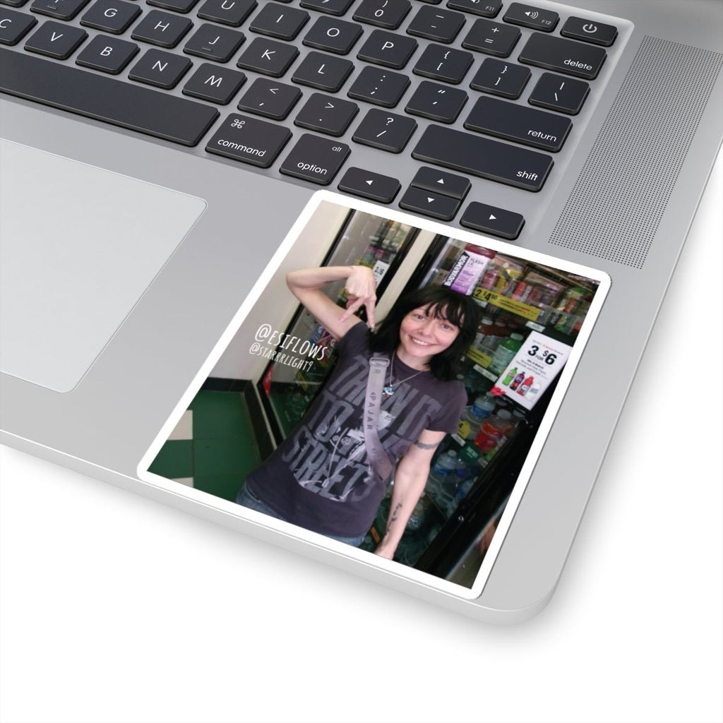 "Ciao Motherfucker - Gas Station" | ***[Sticker]*** | Esiflows | Surreal Fun Dreamy Woman Aesthetic Alternative Psychedelic Streetwear Sticker - EsiFlows