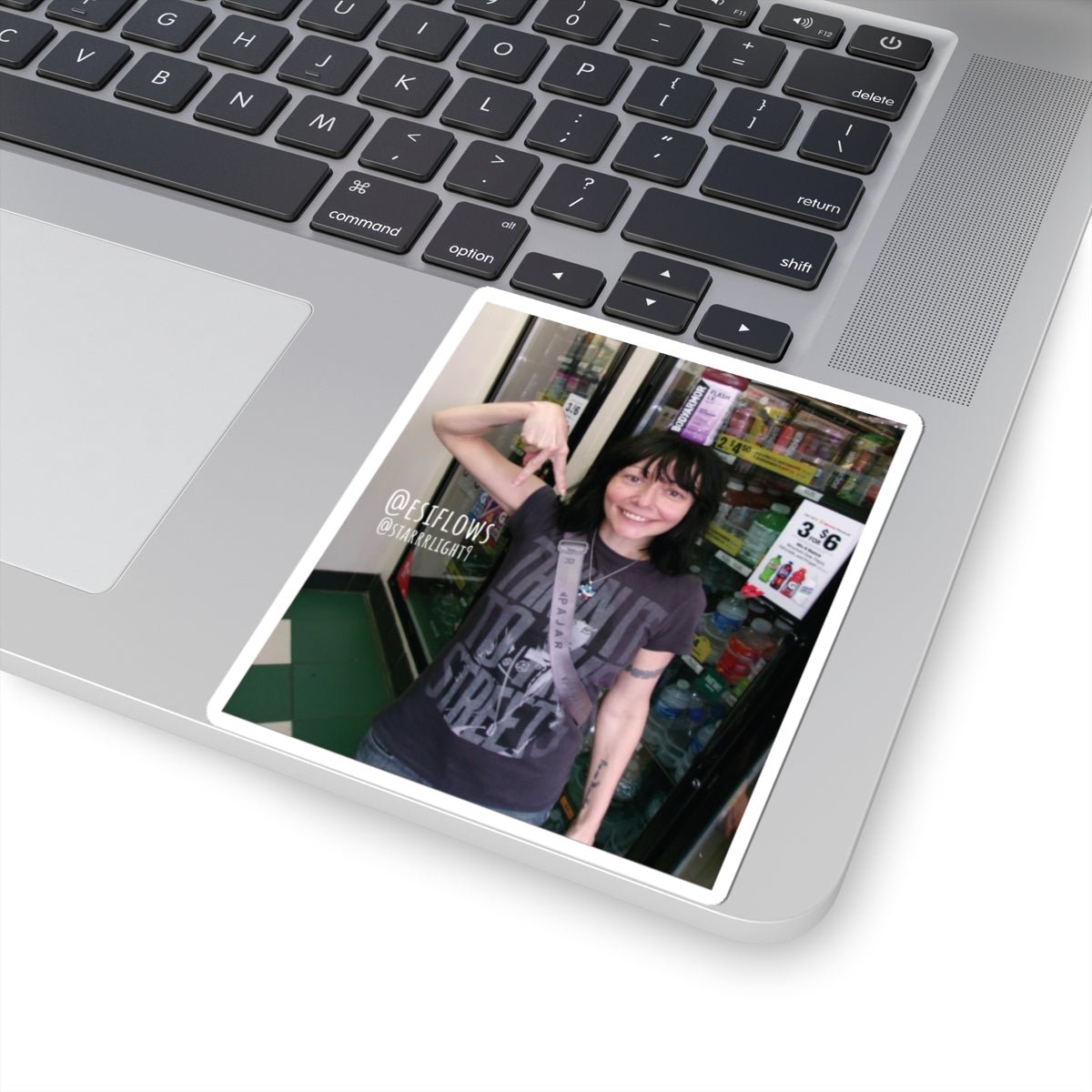 "Ciao Motherfucker - Gas Station" | ***[Sticker]*** | Esiflows | Surreal Fun Dreamy Woman Aesthetic Alternative Psychedelic Streetwear Sticker - EsiFlows