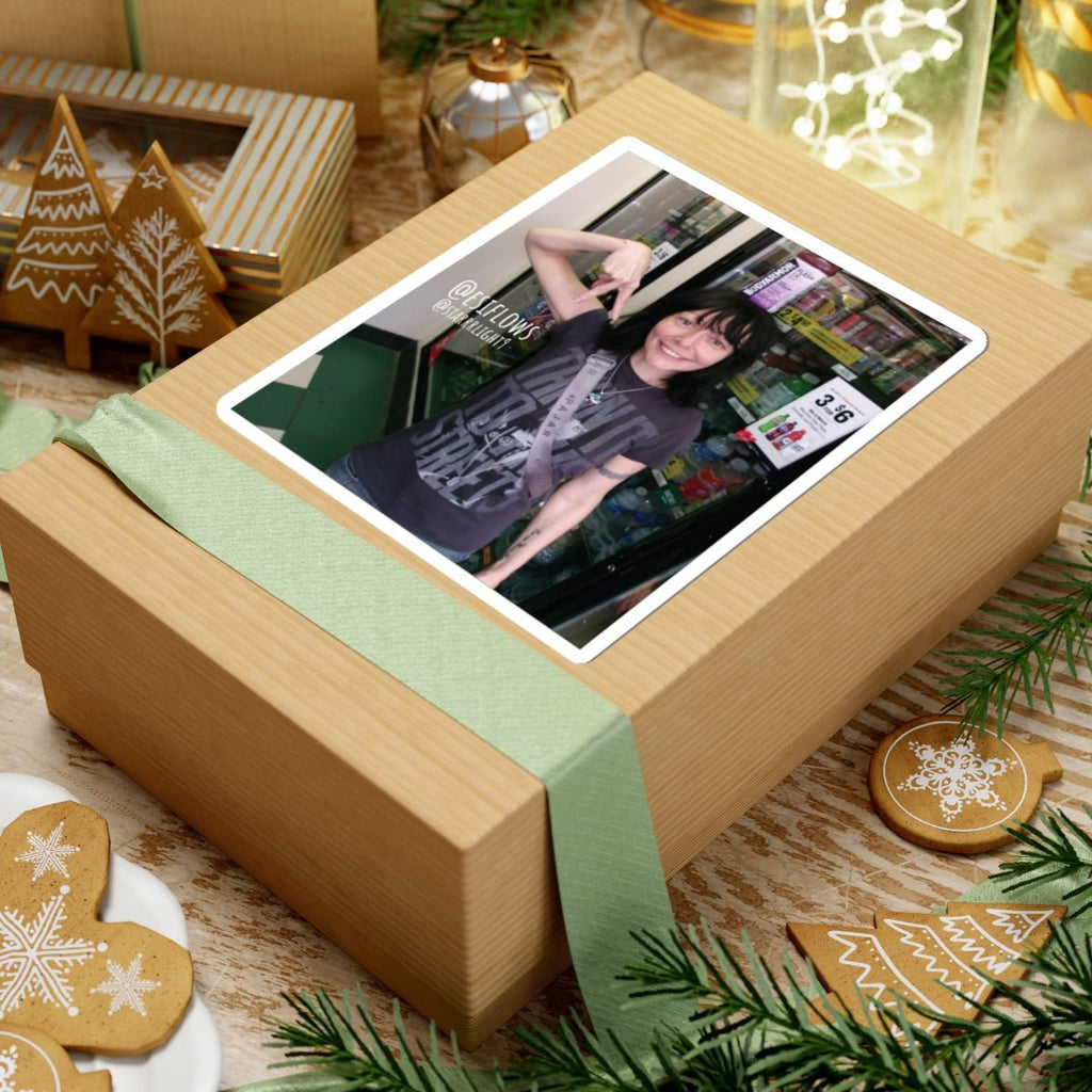 "Ciao Motherfucker - Gas Station" | ***[Sticker]*** | Esiflows | Surreal Fun Dreamy Woman Aesthetic Alternative Psychedelic Streetwear Sticker - EsiFlows