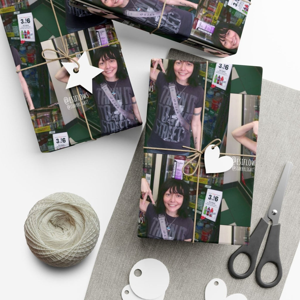 "Ciao Motherfucker - Gas Station" | ***[Wrapping Paper]*** | EsiFlows | Funny Dope Goofy Gift Wrap Paper - EsiFlows