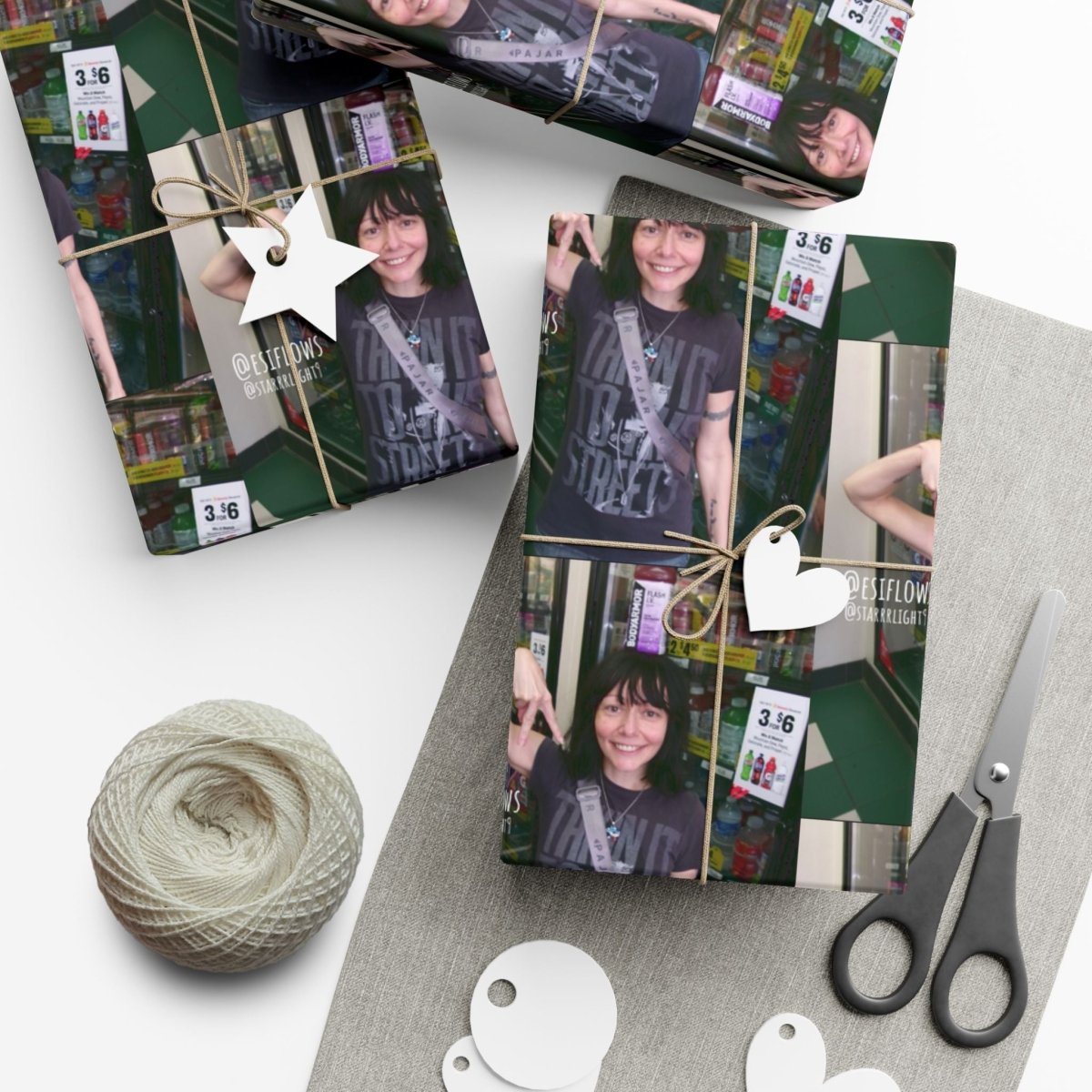 "Ciao Motherfucker - Gas Station" | ***[Wrapping Paper]*** | EsiFlows | Funny Dope Goofy Gift Wrap Paper - EsiFlows