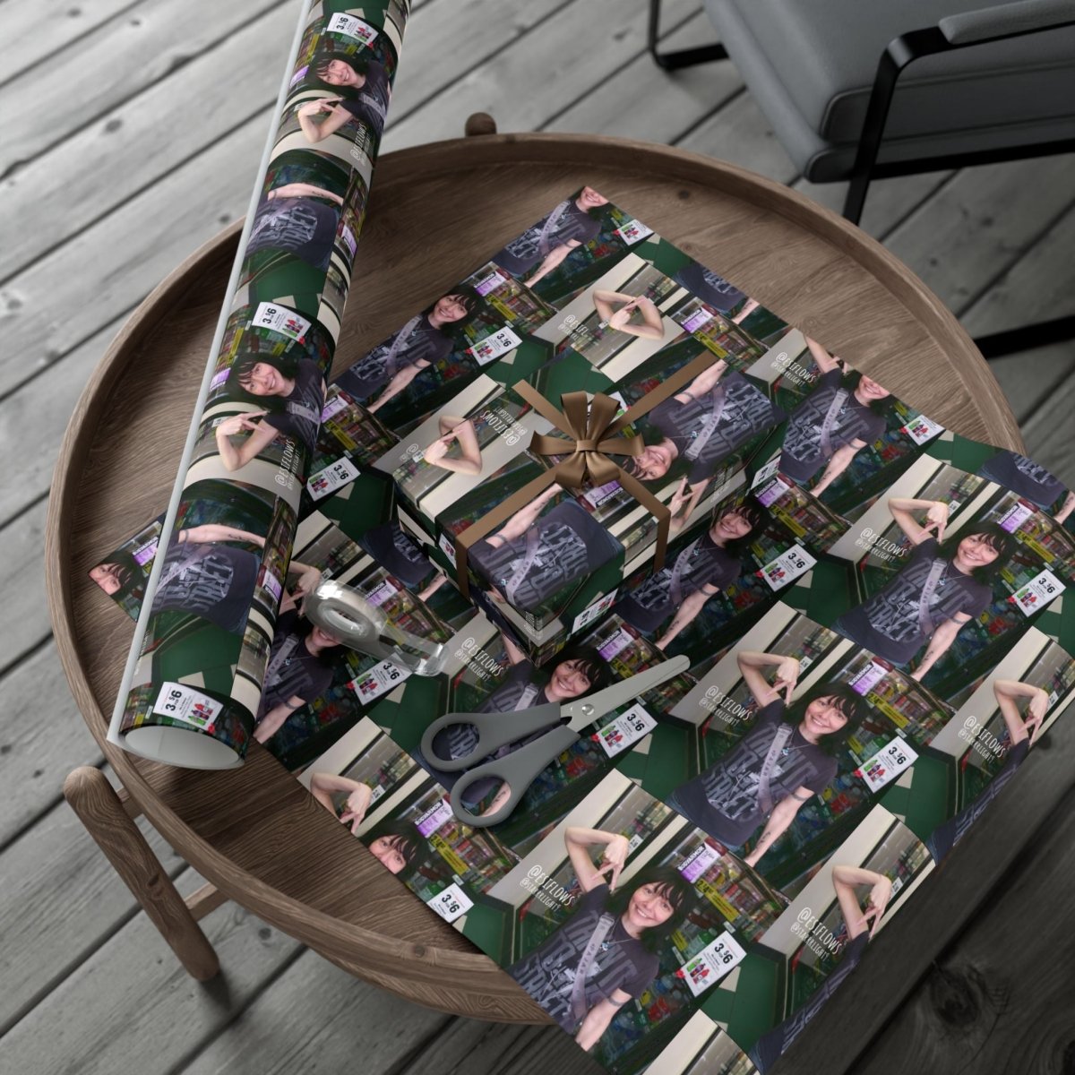 "Ciao Motherfucker - Gas Station" | ***[Wrapping Paper]*** | EsiFlows | Funny Dope Goofy Gift Wrap Paper - EsiFlows