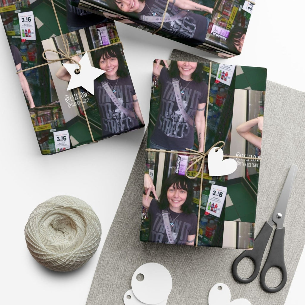 "Ciao Motherfucker - Gas Station" | ***[Wrapping Paper]*** | EsiFlows | Funny Dope Goofy Gift Wrap Paper - EsiFlows