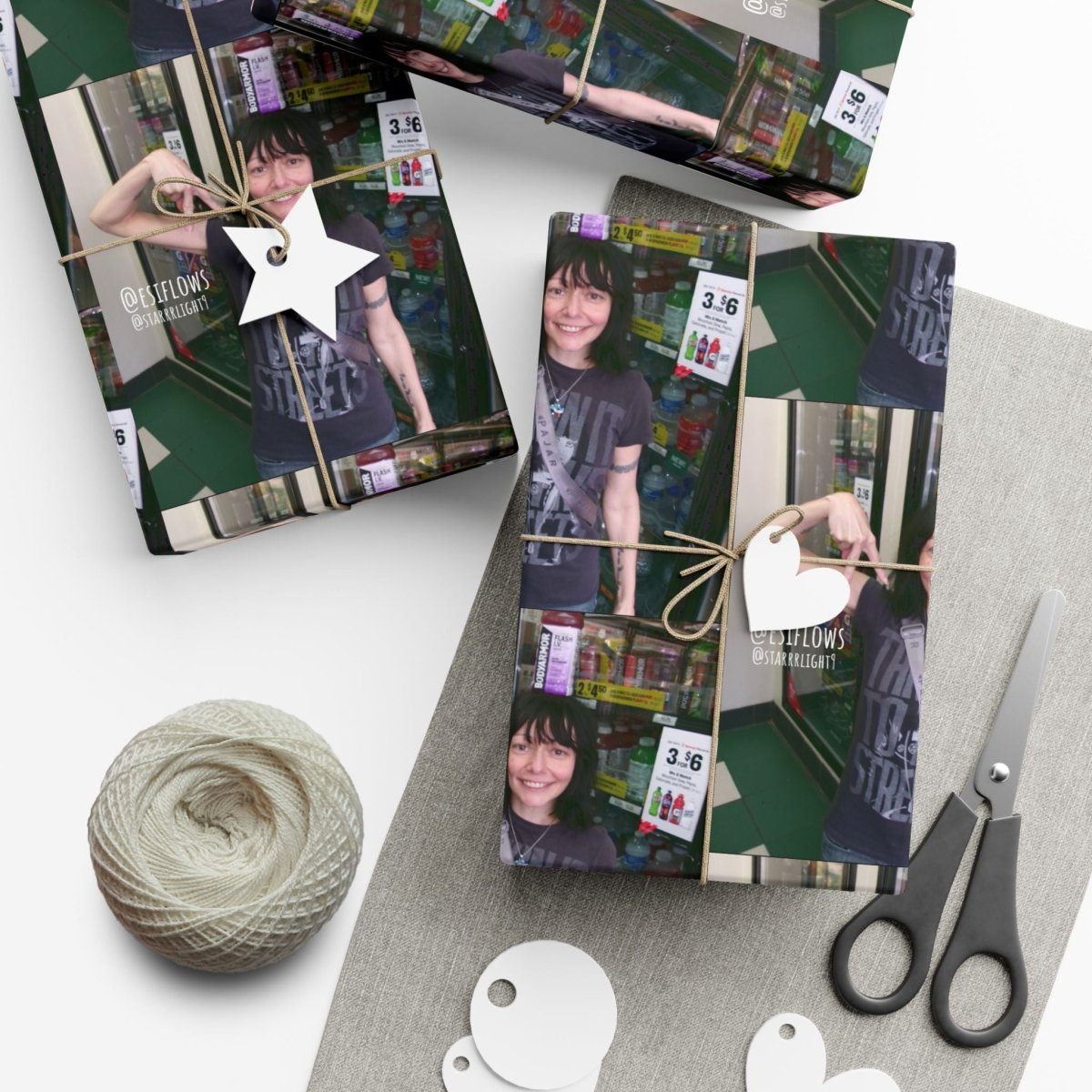 "Ciao Motherfucker - Gas Station" | ***[Wrapping Paper]*** | EsiFlows | Funny Dope Goofy Gift Wrap Paper - EsiFlows