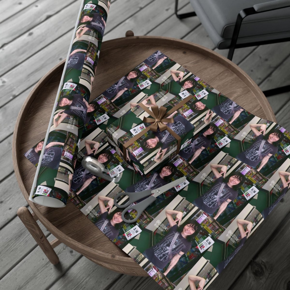 "Ciao Motherfucker - Gas Station" | ***[Wrapping Paper]*** | EsiFlows | Funny Dope Goofy Gift Wrap Paper - EsiFlows