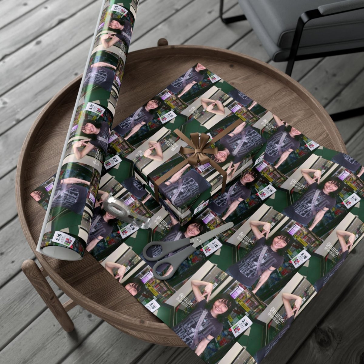 "Ciao Motherfucker - Gas Station" | ***[Wrapping Paper]*** | EsiFlows | Funny Dope Goofy Gift Wrap Paper - EsiFlows